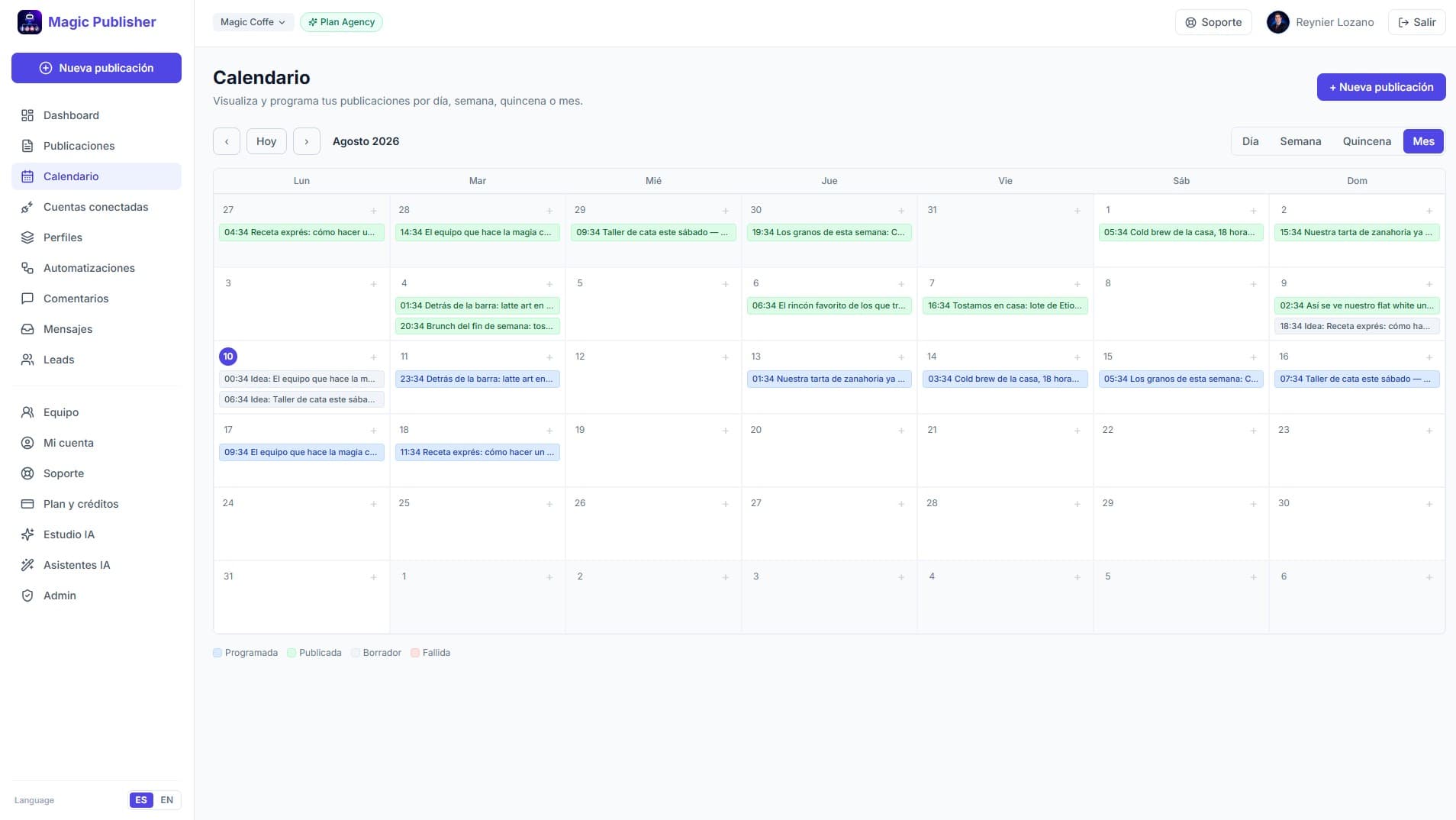 Schedule your month